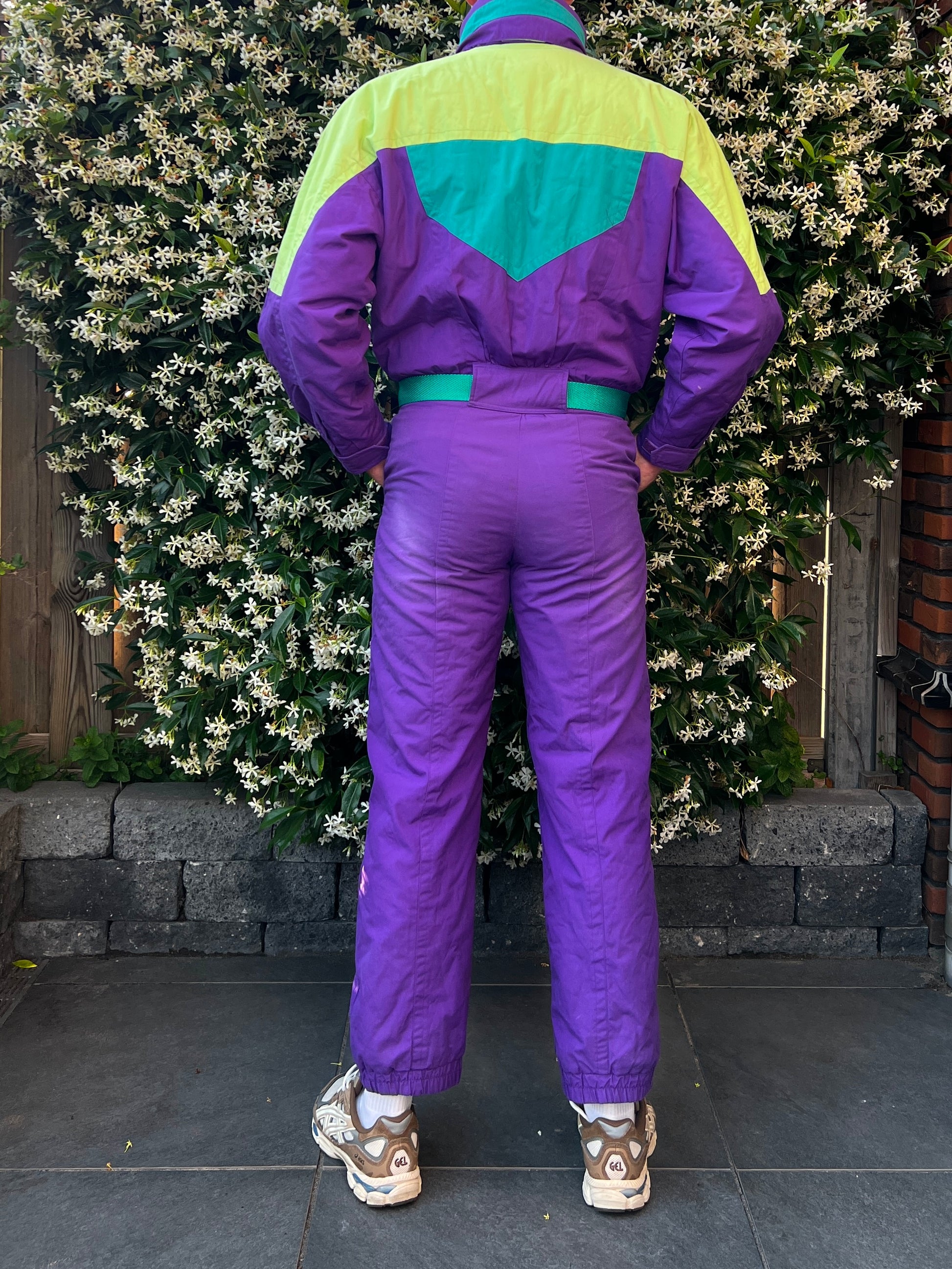 Funky Alps - Vintage skipak - uniseks retro ski-outfit - wind- en waterdicht - perfect voor après-ski - verkrijgbaar in de maten S tot XXL, vintage, S Funky Alps - Vintage skipak - uniseks retro ski-outfit - wind- en waterdicht - perfect voor après-ski - verkrijgbaar in de maten S tot XXL, vintage, S